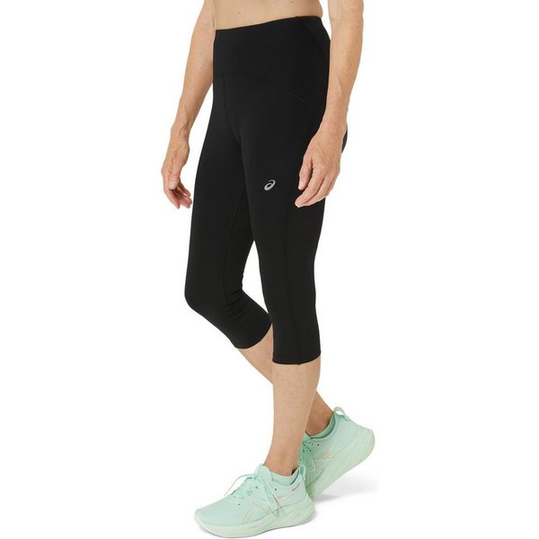 Asics Lauftights ROAD HIGH WAIST CAPRI TIGHT Schnelltrocknend, Reflektierend, Smartphone-Fach