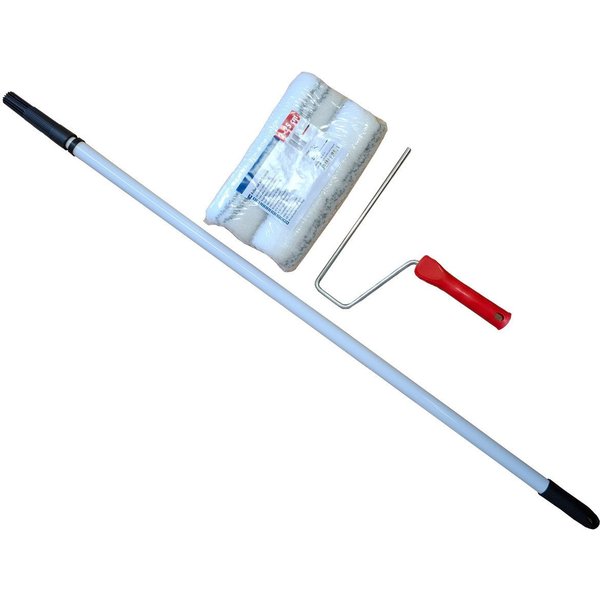 ASKON Malerset Farbroller-Set mit Teleskopstab, (Set, 4-tlg., 2 Farbwalzen 25 cm, 1 Bügel, 1 Teleskopstange bis 200 cm), 4-teilig