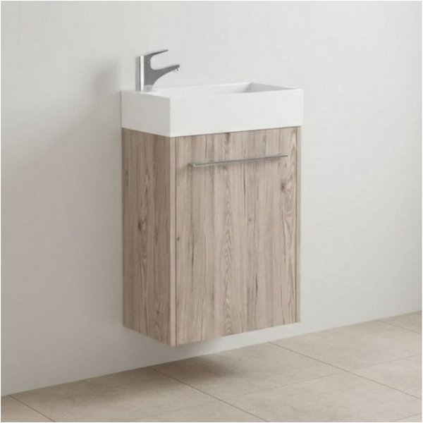 Astor Badmöbel-Set Waschtisch Caddy 46 cm – Waschbecken mit Unterschrank, melaminbeschichtet – einfach zu reinigen