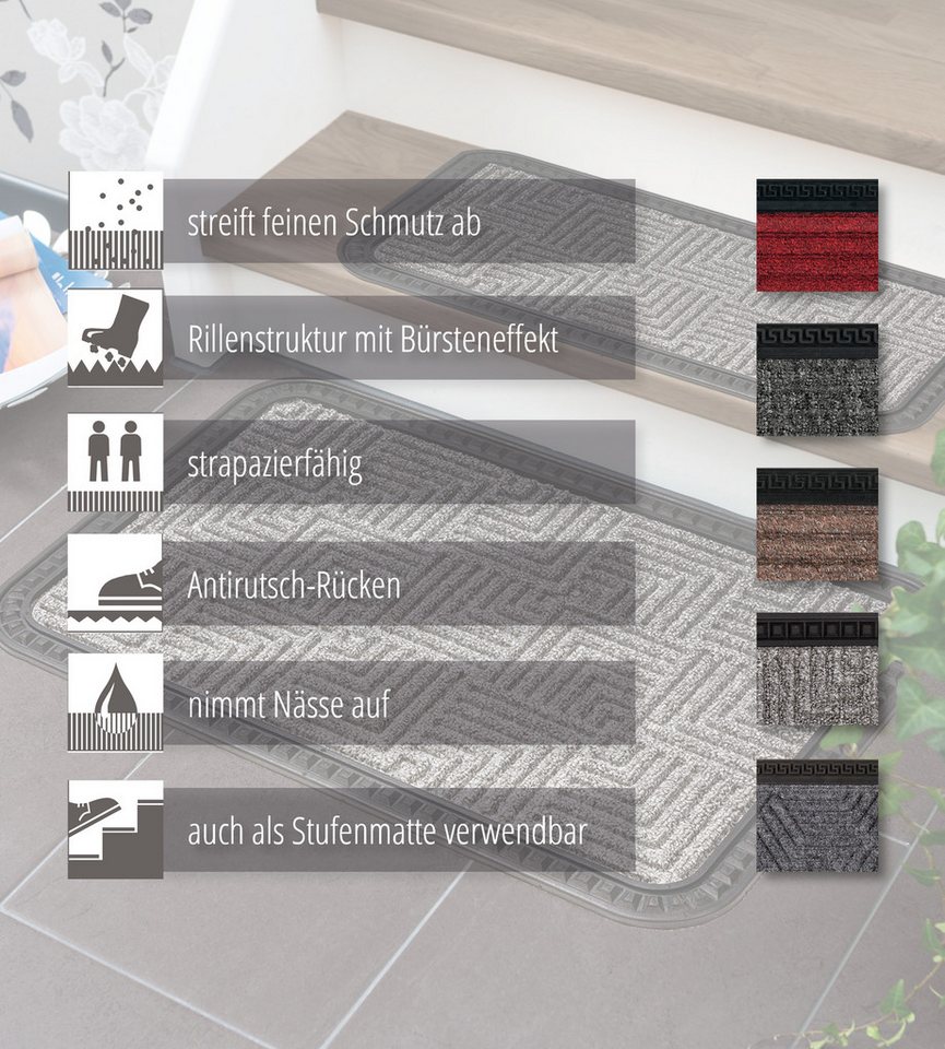 ASTRA Fußmatte Border Star 1, rechteckig, Höhe: 8 mm, Türmatte, Schmutzfangmatte, In -und Outdoor geeignet – Bild 3 von 5