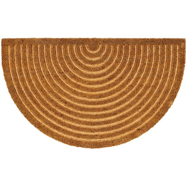 ASTRA Fußmatte Coco Shape 007, Höhe: 15 mm, Türmatte, Kokos, halbrund, rutschfest