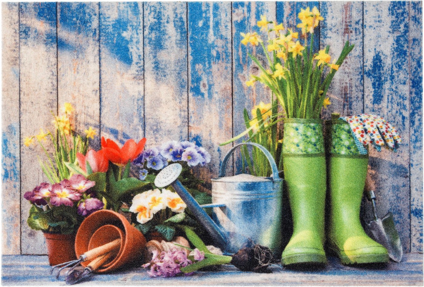 ASTRA Fußmatte Deco Print 139, rechteckig, Höhe: 6 mm, Sauberlaufmatte, Türmatte, waschbar, Eingangsbereich, rutschfest – Bild 2 von 5