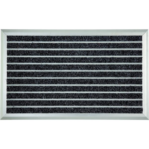 ASTRA Fußmatte Exclusiv Mat, rechteckig, Höhe: 13 mm, Schmutzfangmatte, strapazierfähig, Aluminium Rahmen