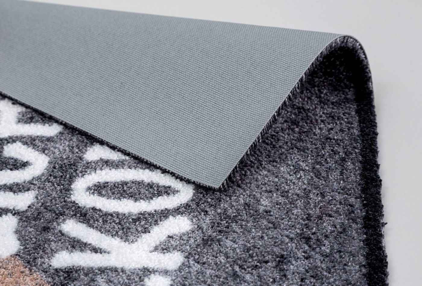ASTRA Fußmatte Pure & Soft, rechteckig, Höhe: 7 mm, Schmutzfangmatte, mit Spruch, waschbar – Bild 3 von 5