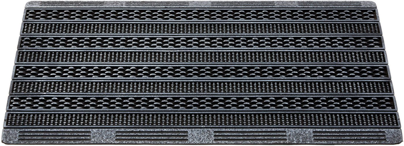 ASTRA Fußmatte Rubic329, rechteckig, Höhe: 8 mm, Gummi Fussmatte mit Rillen, rutschfest – Bild 4 von 5