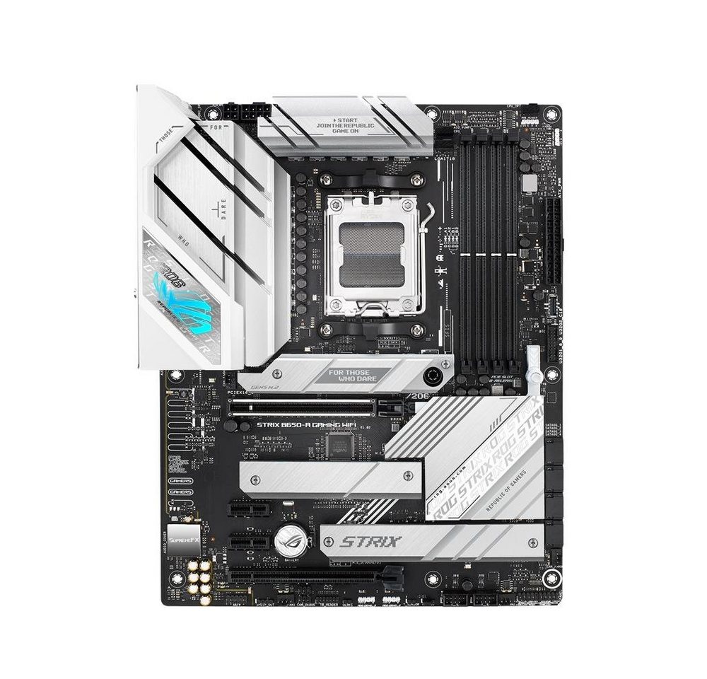 Asus ROG STRIX B650-A Mainboard Aura Sync RGB Beleuchtung, (GAMING WIFI Mainboard Sockel, 1-St., RAM 128 GB), AM, AM5, Ryzen 7000, ATX, DDR5 Speicher, USB 3.2 G – Bild 2 von 5