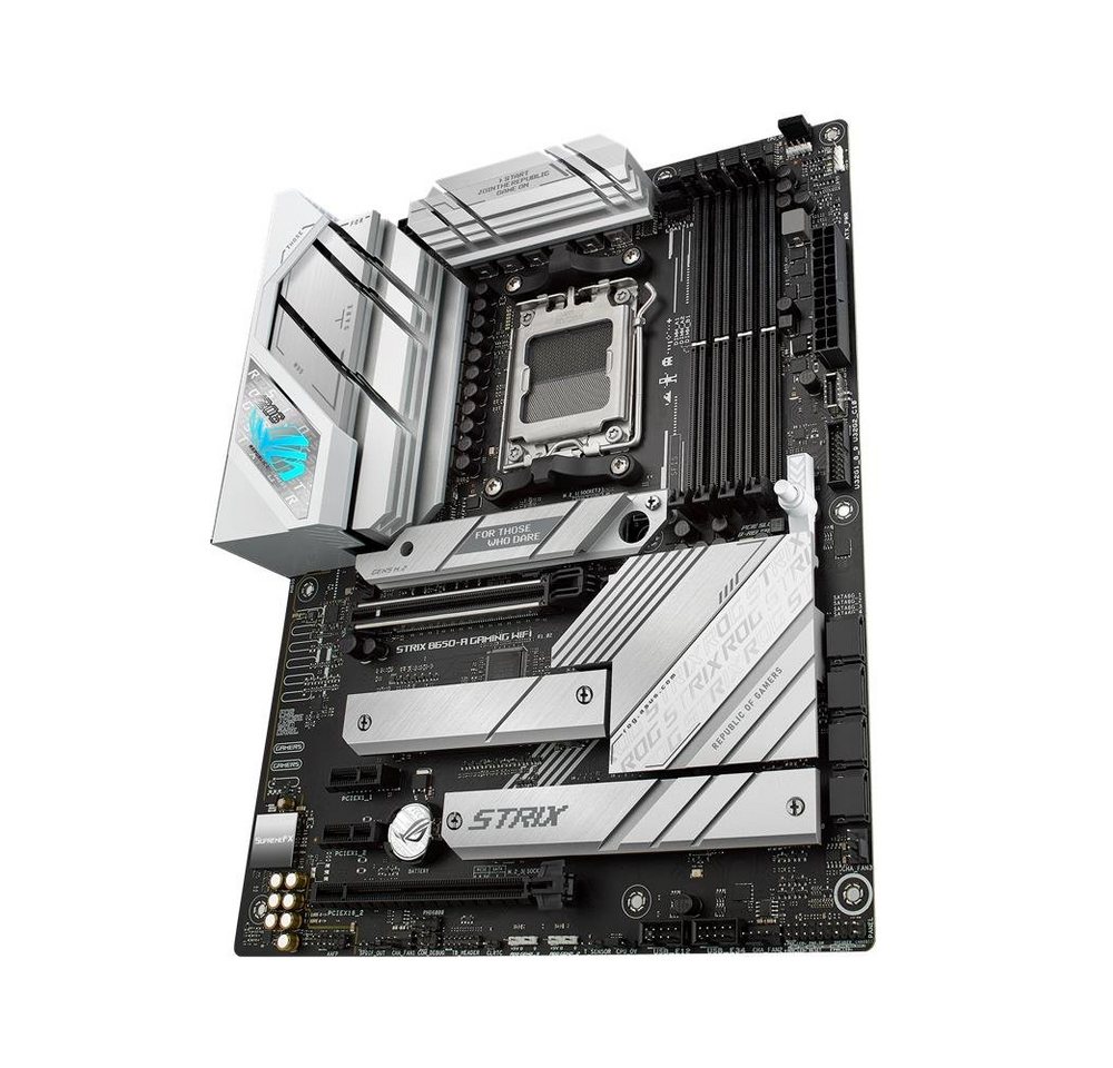 Asus ROG STRIX B650-A Mainboard Aura Sync RGB Beleuchtung, (GAMING WIFI Mainboard Sockel, 1-St., RAM 128 GB), AM, AM5, Ryzen 7000, ATX, DDR5 Speicher, USB 3.2 G – Bild 4 von 5