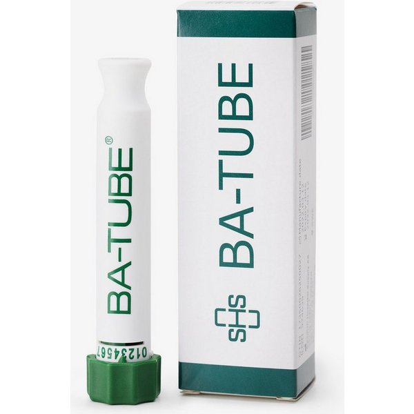 BA-TUBE Atemtrainer BA-TUBE, Lungentrainer, Lippenbremse, Notfallhilfe bei Atemnot, auskochbar