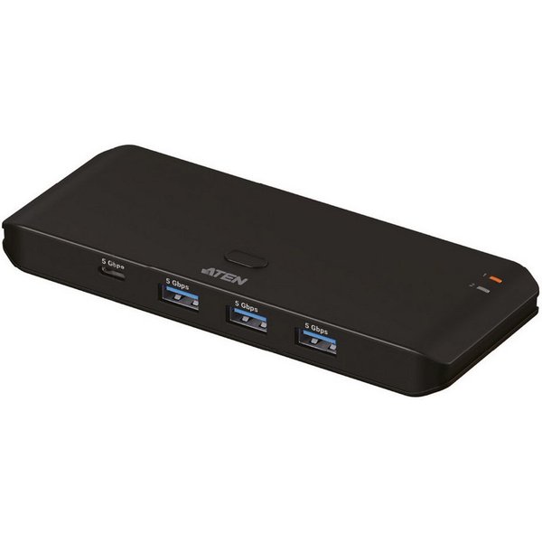 Aten US5324 2x4-Port USB Sharing Switch Computer-Adapter, USB 3.2 Gen 1 Peripheral Sharing Switch