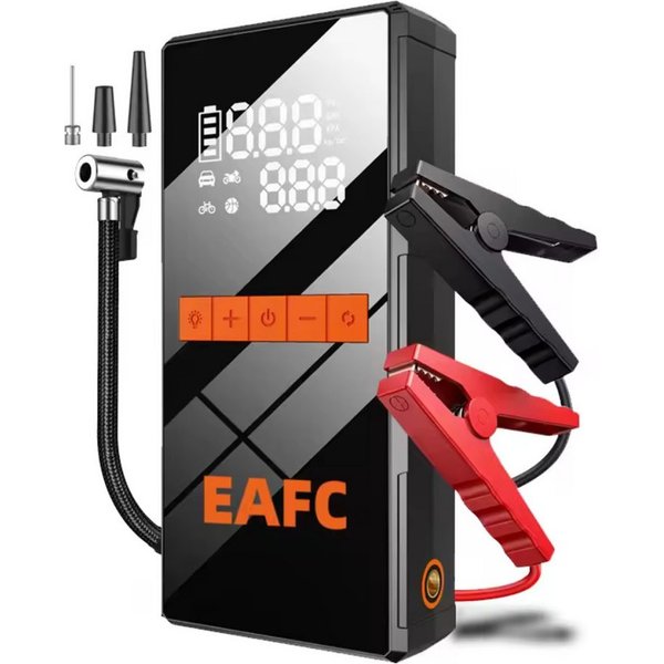 Athlix 4-in-1 Multifunktions-Starthilfegerät 5000A Notfall-Startvorrichtung Starthilfegerät 8000 mAh (12 V), Unabhängig von Witterungsbedingungen, Integrierte L