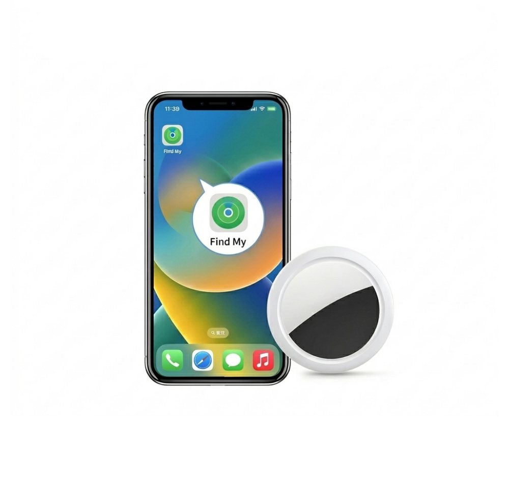 Athlix Anti-Verlust-Tracker Intelligenter Tracker mit Soundortung 4er-Set GPS-Tracker (Nachrichtenerinnerung bei Verbindungsverlust und Ortungsalarm) – Bild 3 von 3