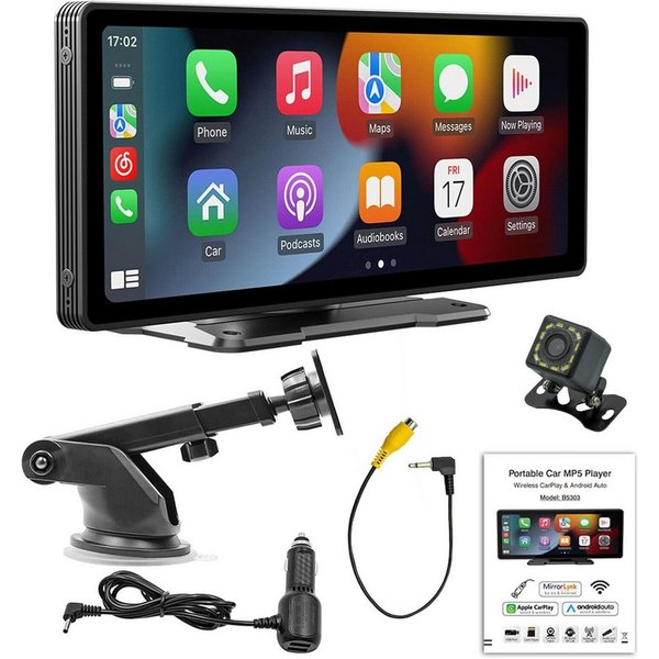 Athlix Auto Radio Multimedia Video Player Apple Car Play Bluetooth AUX USB Autoradio (Autoradio 10,26" Full HD, Breite Kompatibilität, Sprachsteuerung)