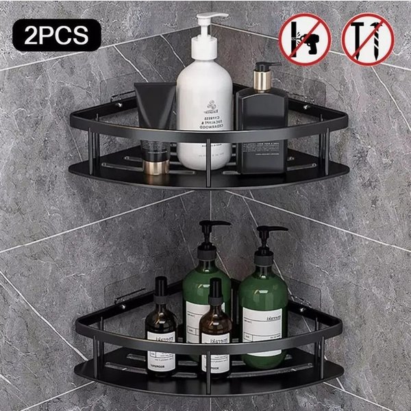 Athlix Duschregal 2 Stk. Duschablage Duschregal ohne Bohren Badezimmer Organizer