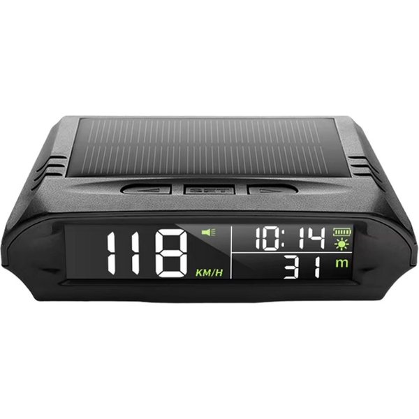 Athlix Head Up Display GPS Head-Up-Display (HUD) mit Ermüdungserkennung, Geschwindigkeit, Uhrzeit, Höhenmesser, Umgebungstemperatur