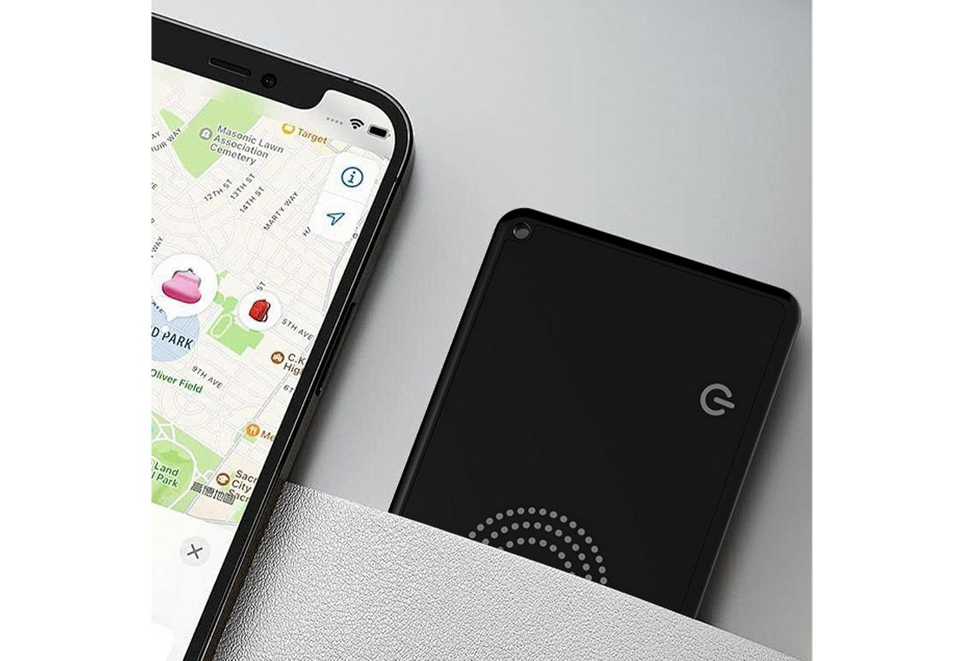 Athlix InCard GPS Tracker Kreditkartenformat, Google Find Hub & Apple Find My GPS-Tracker (5 Jahre Akkulaufzeit, Weltweiter Verlustmodus, IP68 Wasserdicht) – Bild 4 von 5