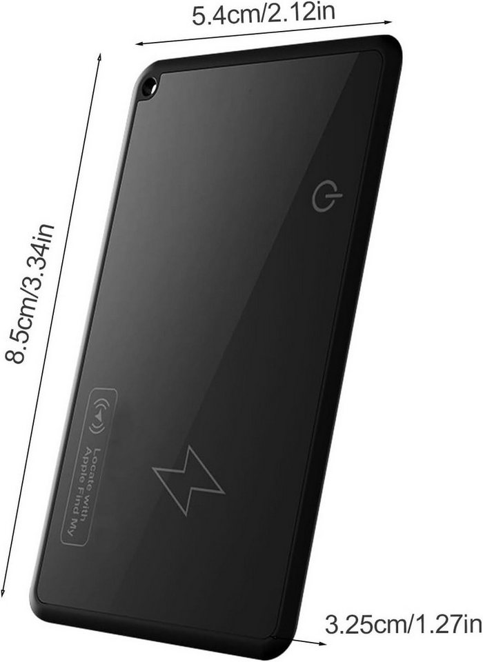 Athlix InCard GPS Tracker Kreditkartenformat, Google Find Hub & Apple Find My GPS-Tracker (5 Jahre Akkulaufzeit, Weltweiter Verlustmodus, IP68 Wasserdicht) – Bild 5 von 5