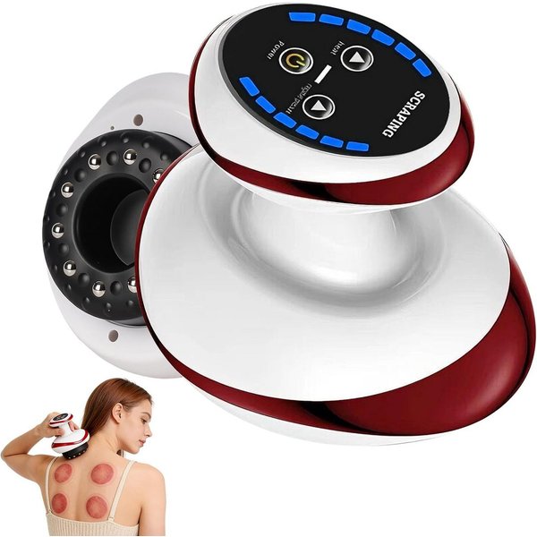 Athlix Massagegerät Körpermassagegerät Saugnapf Heizung Fett Brenner, 6-Gang-Massage + 6-Gang-Heizung