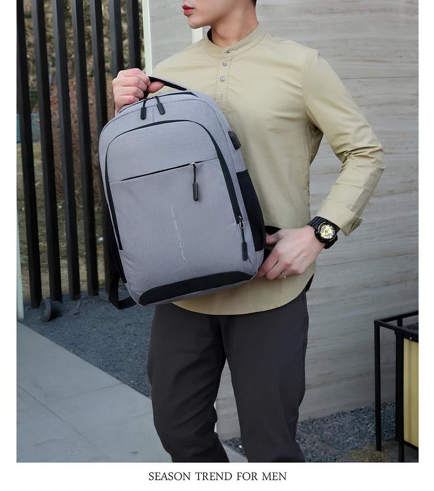 Athlix Rucksack Freizeitrucksack Freizeit Rucksack 35L Herren Damen Camping, Reisen, Oxford-Stoff, Wasserabweisend, 35L Kapazität, USB-Ladeanschluss – Bild 3 von 5