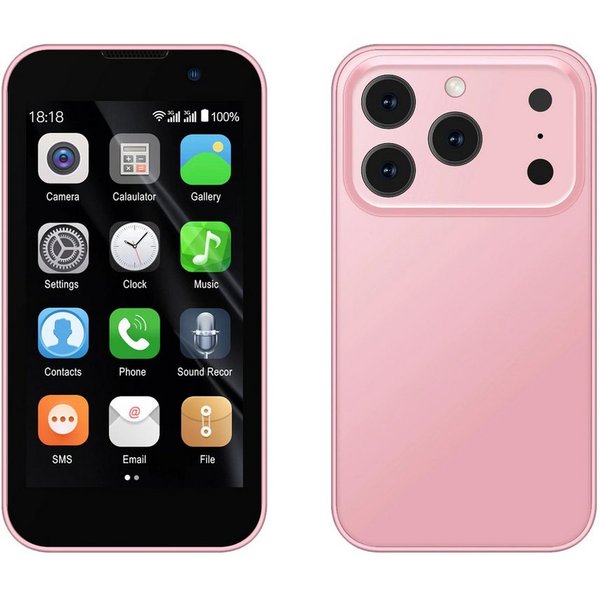 Athlix SERVO 17SE MINI 3G Mini Smartphone Android Kinder Rentner Smartphone (Dual SIM, 3G Mobilfunk, Android 9)
