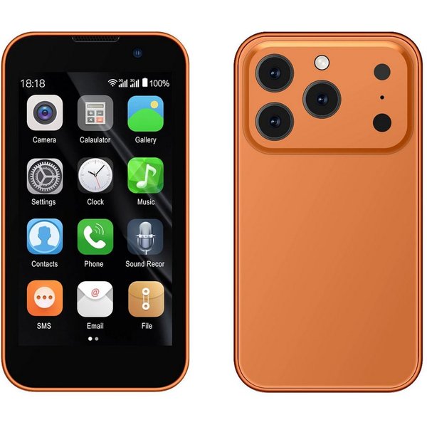Athlix SERVO 17SE MINI 3G Mini Smartphone Android Kinder Rentner Smartphone (Dual SIM, 3G Mobilfunk, Android 9)