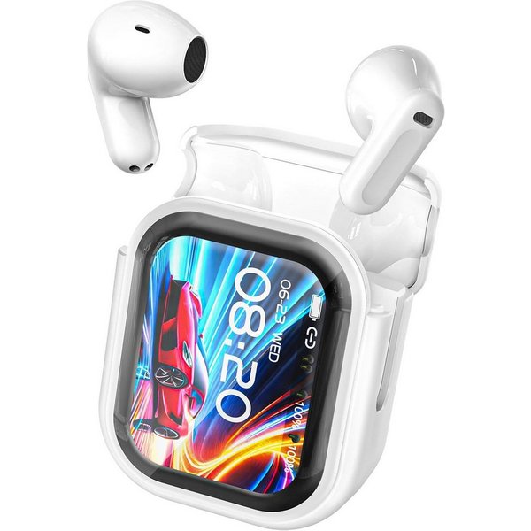 Athlix Übersetzer Kopfhörer Echtzeit Sprachübersetzer Kabellos Headset In-Ear-Kopfhörer (Ja, 134 Sprachen, Musikwiedergabe, Anrufsteuerung)