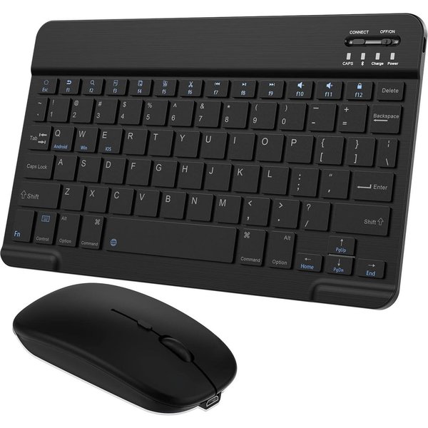 Athlix Universal Bluetooth Drahtlose Tablet Tastatur mit Maus Tastatur- und Maus-Set, Große Farbauswahl, Zuverlässige Bluetooth-Technologie