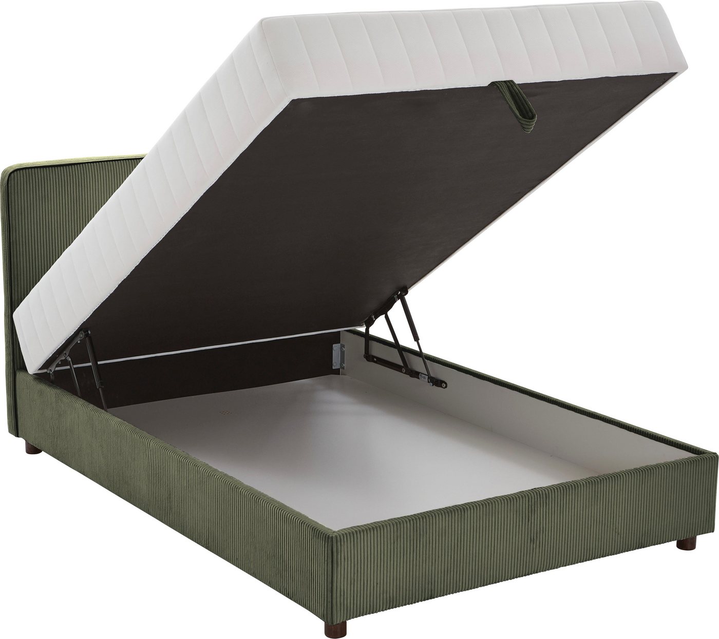 ATLANTIC home collection Bett Corinna, Boxbett inkl. Stauraum, Cord, erhältlich in unterschiedlichen Breiten – Bild 5 von 5