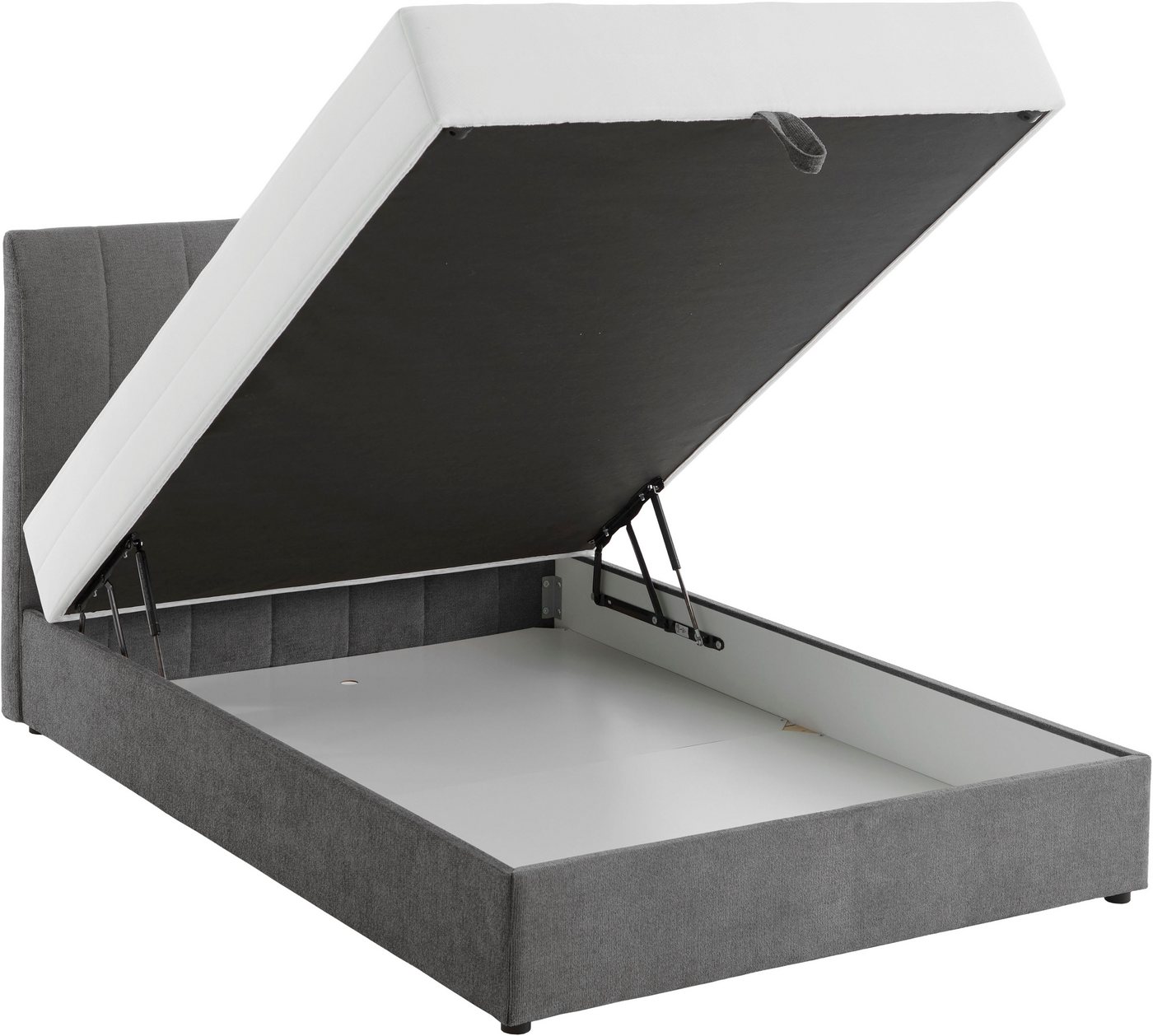 ATLANTIC home collection Boxbett ALISIA, mit Taschenfederkern, Bettkasten und Kissenrolle im Originalbezug – Bild 5 von 5