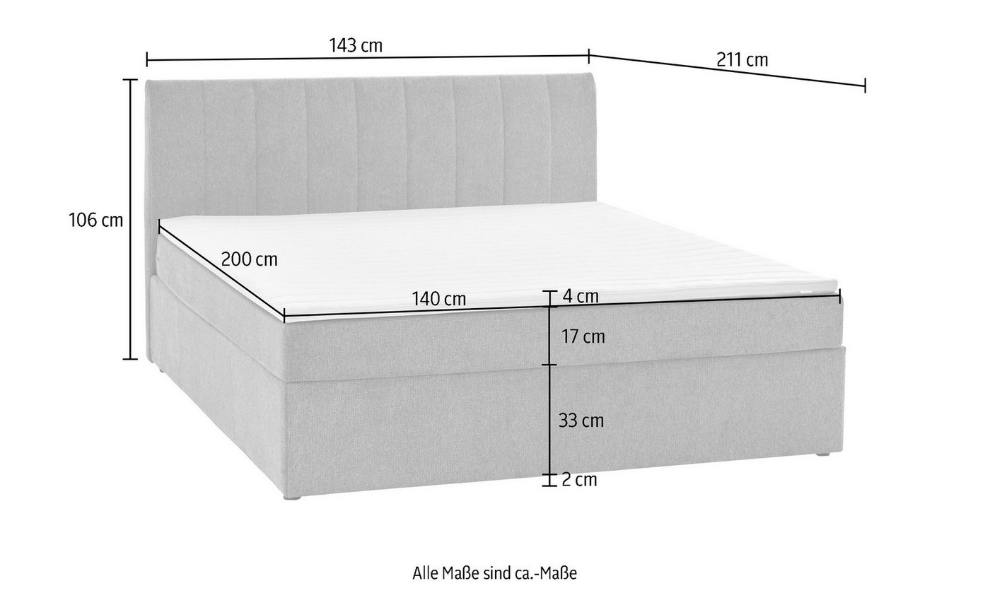 ATLANTIC home collection Boxbett Alva, wahlweise mit Matratze, wahlweise mit Matratze und Topper – Bild 5 von 5