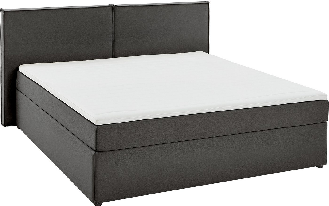 ATLANTIC home collection Boxbett NIKITA, bodentiefes Bett, wahlweise mit Matratze und Topper – Bild 2 von 5