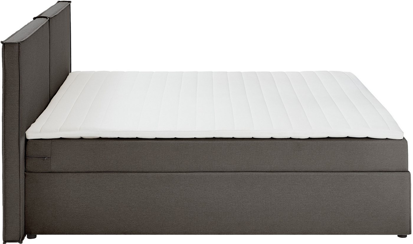 ATLANTIC home collection Boxbett NIKITA, bodentiefes Bett, wahlweise mit Matratze und Topper – Bild 4 von 5