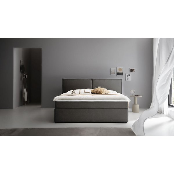 ATLANTIC home collection Boxbett NIKITA, bodentiefes Bett, wahlweise mit Matratze und Topper