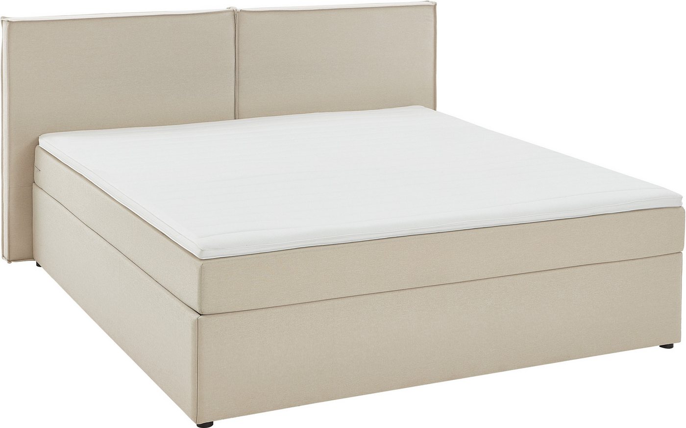 ATLANTIC home collection Boxbett NIKITA, bodentiefes Bett, wahlweise mit Matratze und Topper – Bild 2 von 5