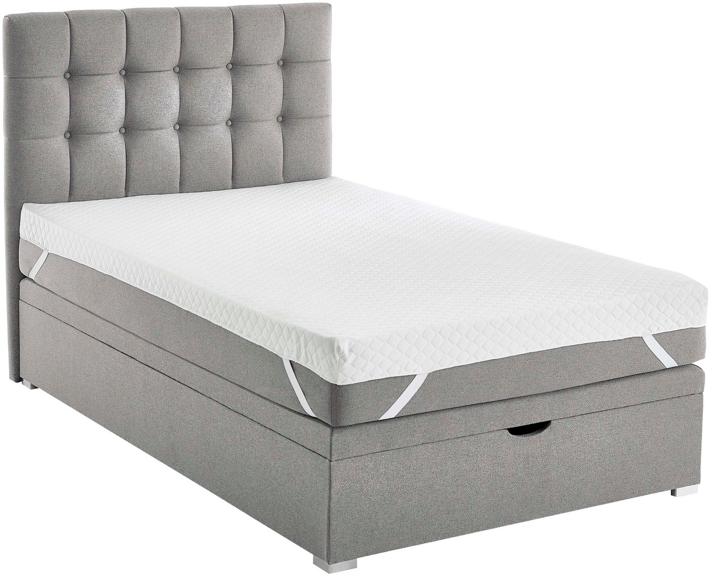 ATLANTIC home collection Boxbett Riona, erweiterbar zu Doppel- und Familienbett, wahlweise mit 120x200cm Taschen-Federkernmatratze oder ohne Matratze – Bild 2 von 5