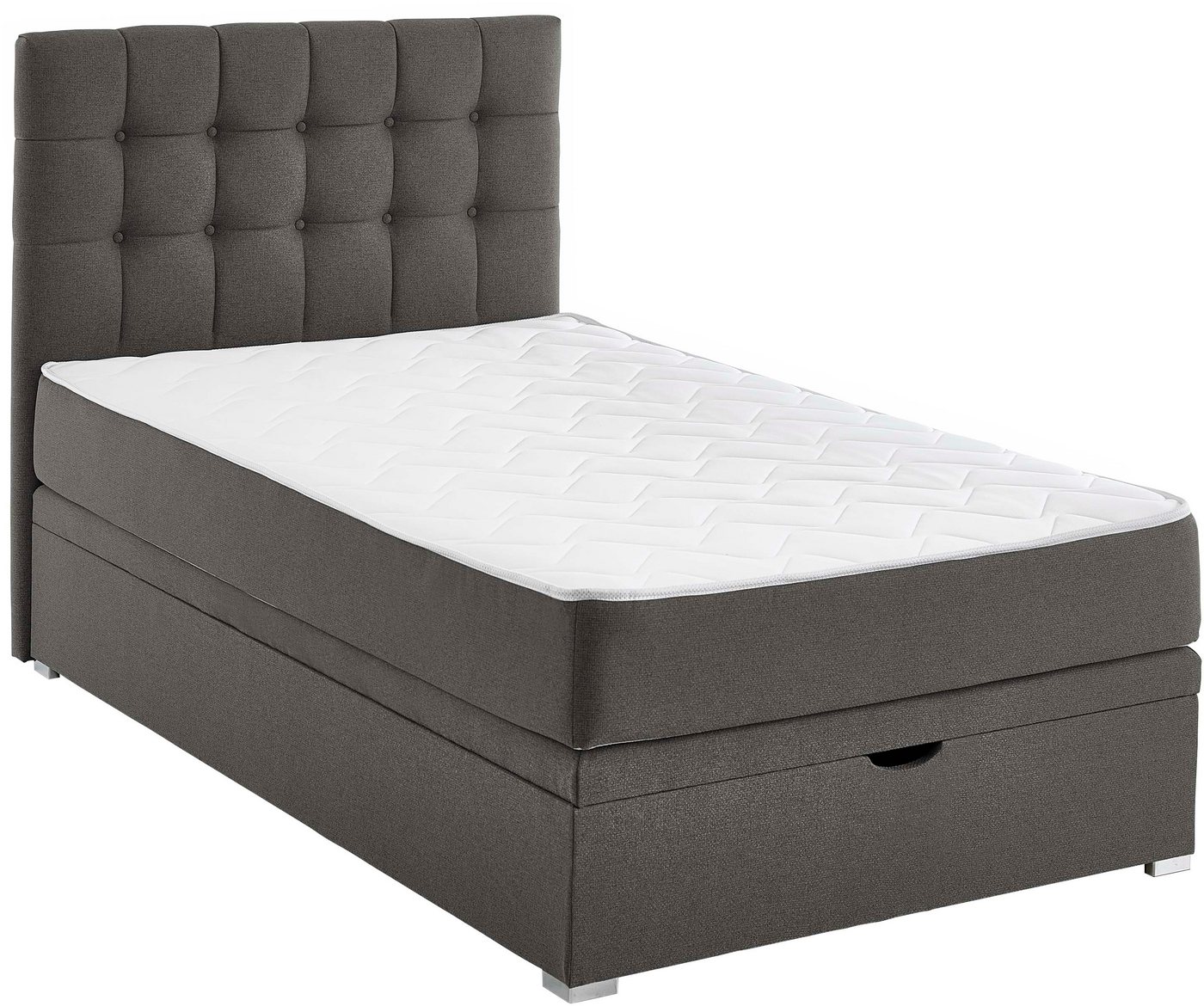 ATLANTIC home collection Boxbett Riona, erweiterbar zu Doppel- und Familienbett, wahlweise mit 120x200cm Taschen-Federkernmatratze oder ohne Matratze – Bild 2 von 5
