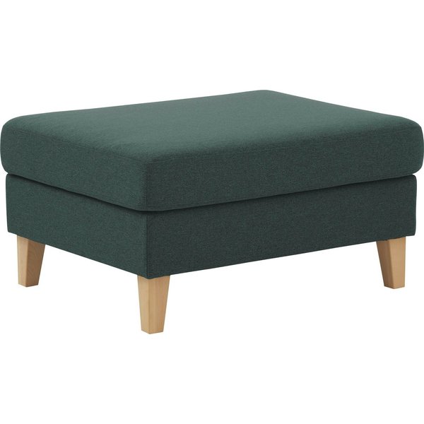 ATLANTIC home collection Hocker Mailo, Maße (BxTxH): 88x69x45 cm, mit Massivholzfüßen
