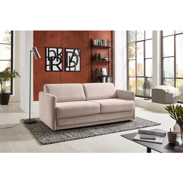 ATLANTIC home collection Schlafsofa Limone, Dauerschläfer,B: 178cm, Liegefläche: 140 x 200cm,inkl Matratze, für Dauerschläfer geeignet inklusive hochwertige Mat