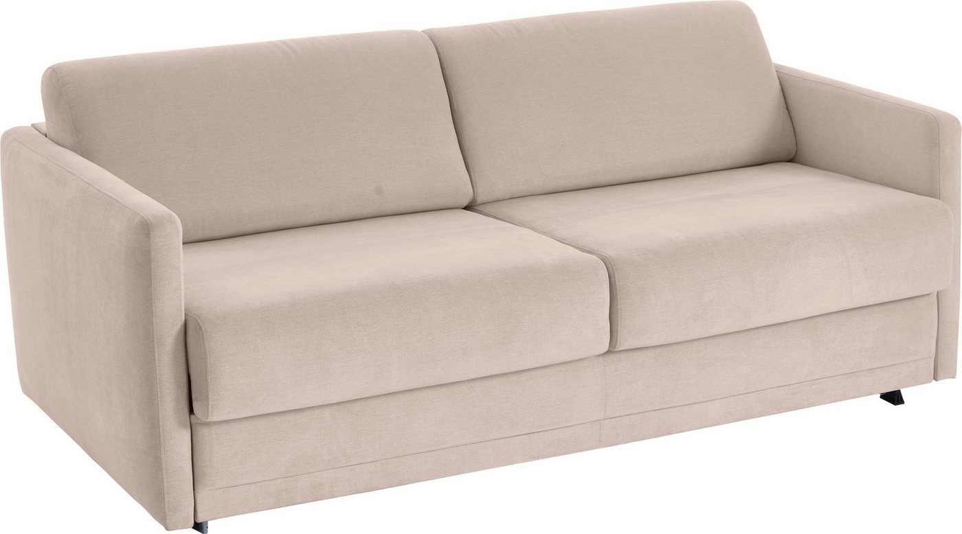 ATLANTIC home collection Schlafsofa Limone, Dauerschläfer,B: 178cm, Liegefläche: 140 x 200cm,inkl Matratze, für Dauerschläfer geeignet inklusive hochwertige Mat – Bild 4 von 5