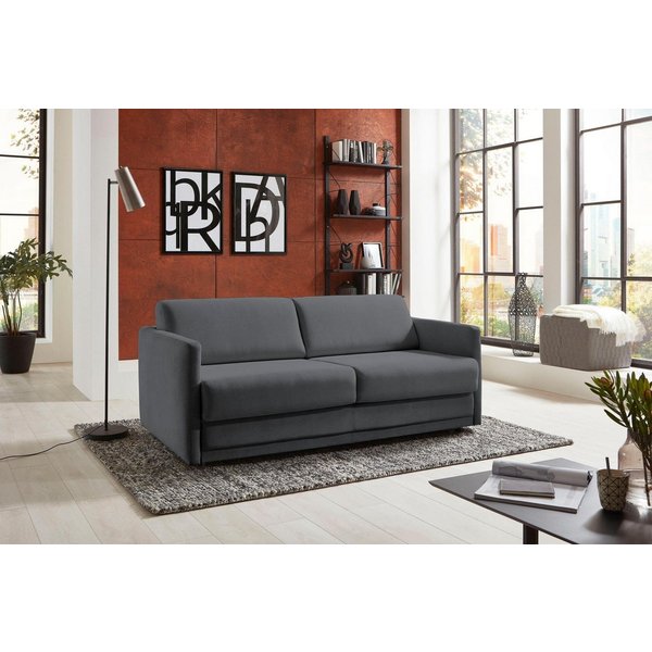 ATLANTIC home collection Schlafsofa Limone, Dauerschläfer,B: 178cm, Liegefläche: 140 x 200cm,inkl Matratze, für Dauerschläfer geeignet inklusive hochwertige Mat