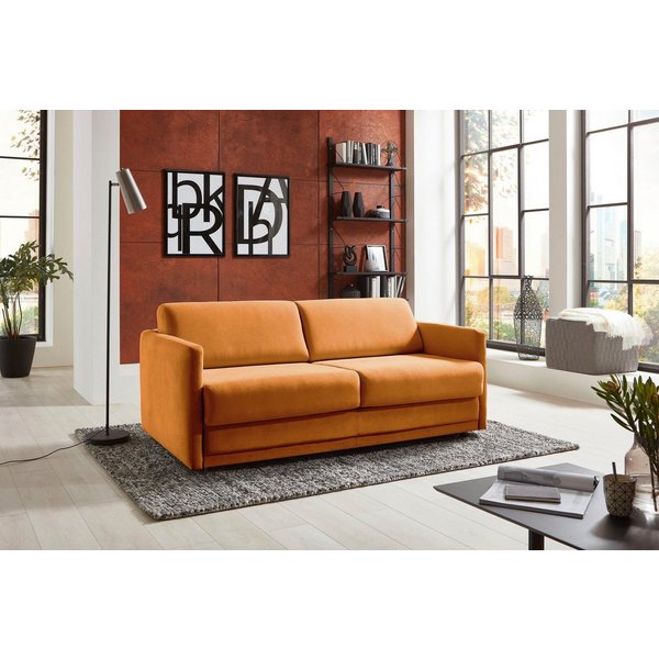 ATLANTIC home collection Schlafsofa Limone, Dauerschläfer,B: 178cm, Liegefläche: 140 x 200cm,inkl Matratze, für Dauerschläfer geeignet inklusive hochwertige Mat