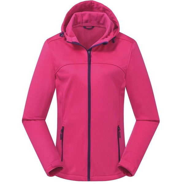 ATLASLAVA Softshelljacke Damen Wasserdicht Atmungsaktiv Leicht (1-St) Fleece Kapuze Übergangsjacke für Laufen Wandern