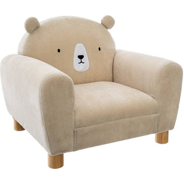 Atmosphera Créateur d'intérieur Kindersessel Sessel mit Rückenlehne BÄR, beige