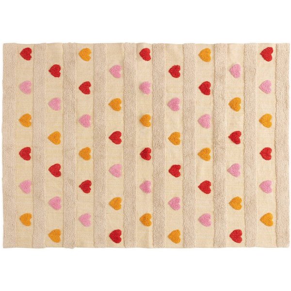 Atmosphera Créateur d'intérieur Kinderteppich Kinderteppich AMOUR, 100% Baumwolle, 120 x 170 cm, Höhe: 10 mm
