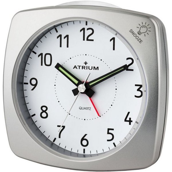 Atrium Quarzwecker A251 Analog Quarz ohne Ticken Licht Snooze Klassisch Modern
