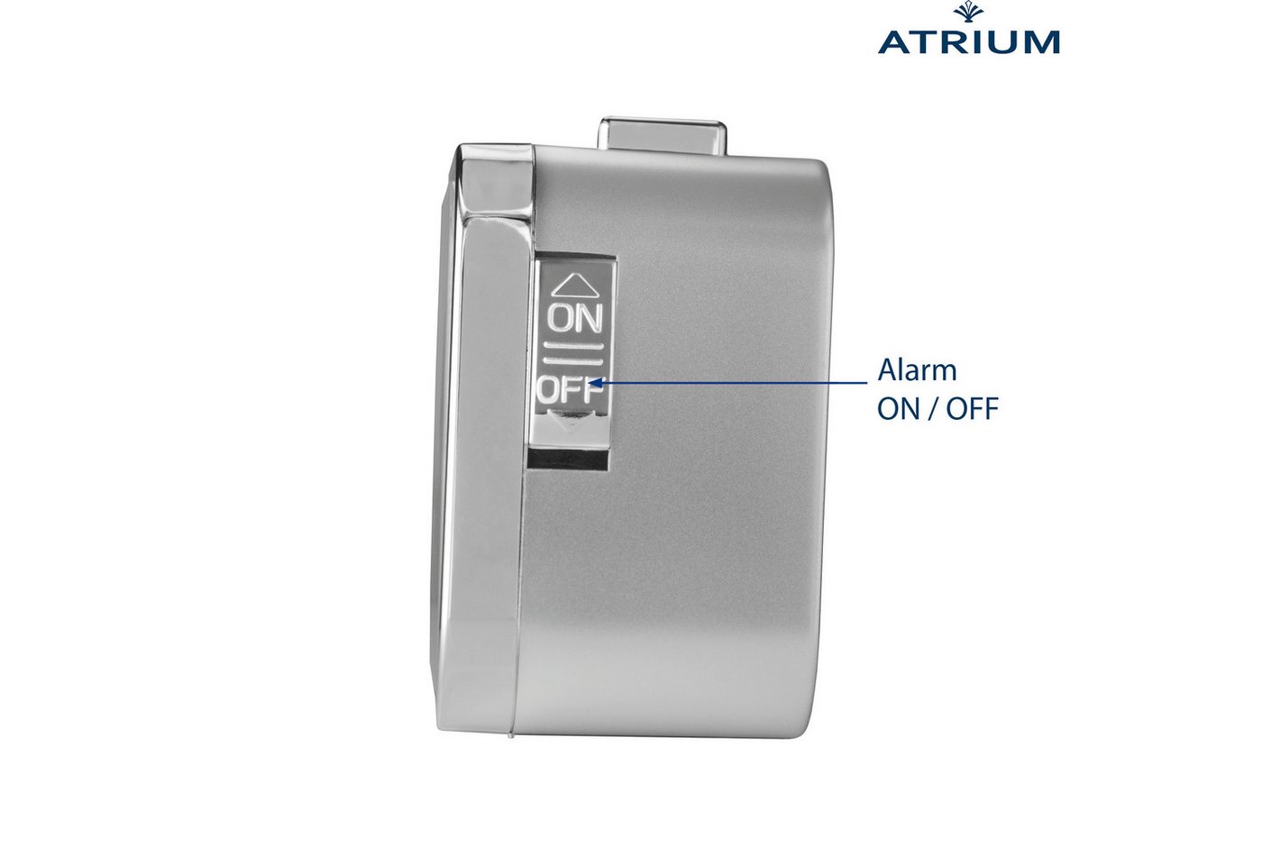 Atrium Quarzwecker A530 Glockensignal, leise, mit Snooze und Licht 9,5cm – Bild 5 von 5