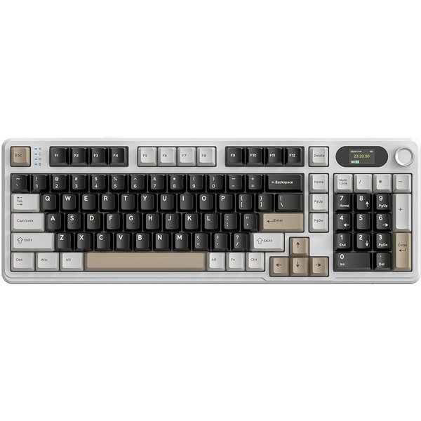 ATTACK SHARK X98PRO Tri-Mode Gasket Mechanische Gaming-Tastatur Gaming-Tastatur (LED-Farbbildschirm und CNC-Knopf,RGB,4000 mAh)