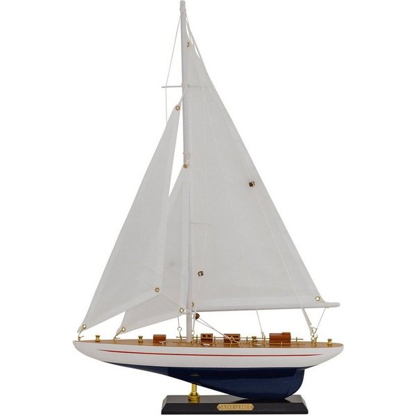 Aubaho Dekoobjekt Modellschiff Enterprise Schiff Segelschiff Maritim Antik-Stil kein Bau