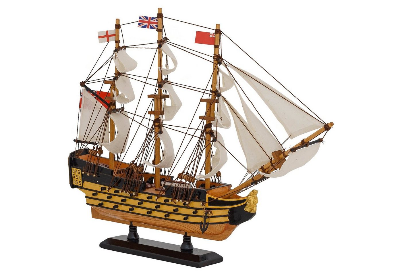 Aubaho Dekoobjekt Modellschiff HMS Victory Schiff Segelschiff Maritim Deko Antik-Stil ke – Bild 3 von 5