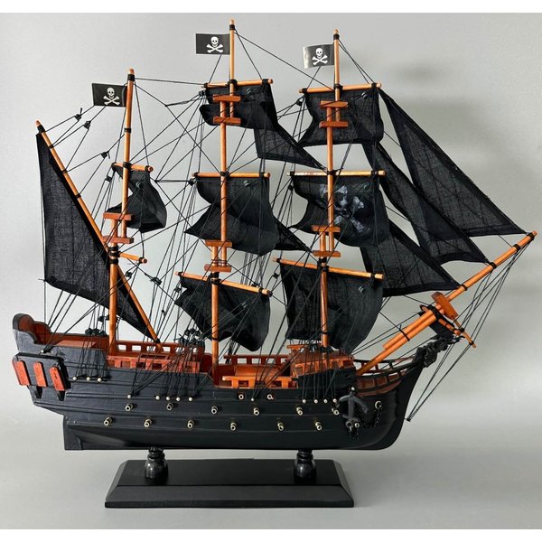 Aubaho Dekoobjekt Modellschiff Piratenschiff Piraten Holz Schiffsmodell Schiff Pirat kei