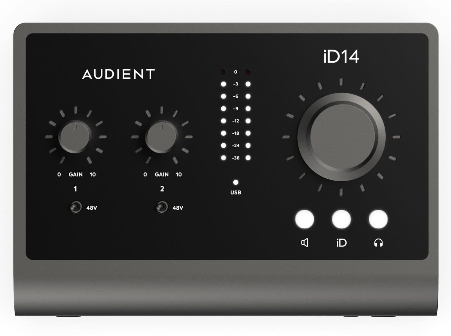 Audient iD14 MKII - USB Audio Interface, Phantomspeisung, Instrumenteneingang